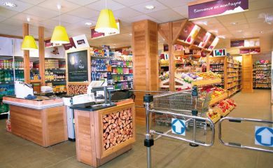 Sherpa supermarket Tignes - Grande Motte checkout